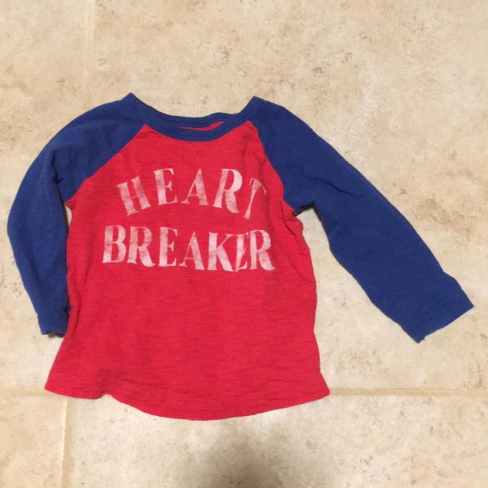 Peek little peanut heart breaker tee sz l 12-18 m